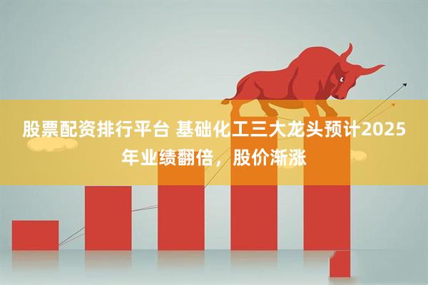 股票配资排行平台 基础化工三大龙头预计2025年业绩翻倍，股价渐涨